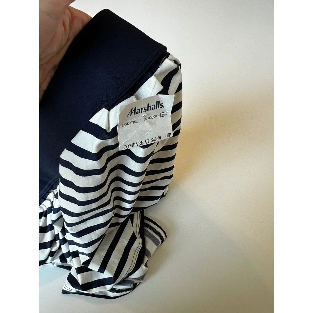 Kate Spade‎ New York Striped Mini Skirt Women's Small Blue White NWT